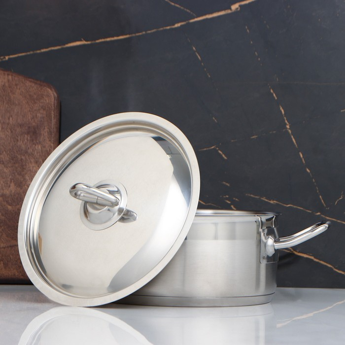 Кастрюля, 2 л, d=19 см, h=8 см, капсульное дно, индукция Кастрюля, 2 л, d=19 см, h=8 см, капсульное дно, индукция