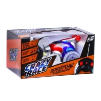 Перевёртыш радиоуправляемый «Скорость», работает от батареек, световые эффекты, цвет синий Перевёртыш радиоуправляемый «Скорость», работает от батареек, световые эффекты, цвет синий