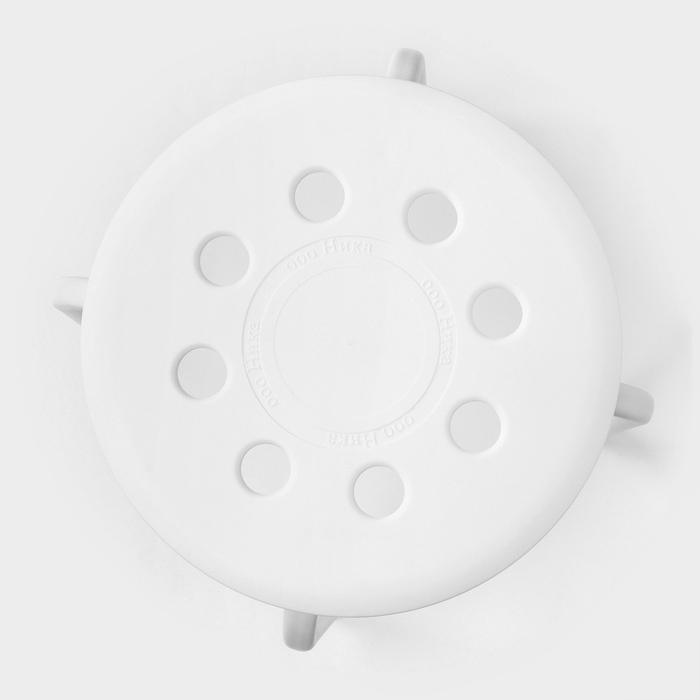 Табурет с пластмассовым сиденьем, цвет белый