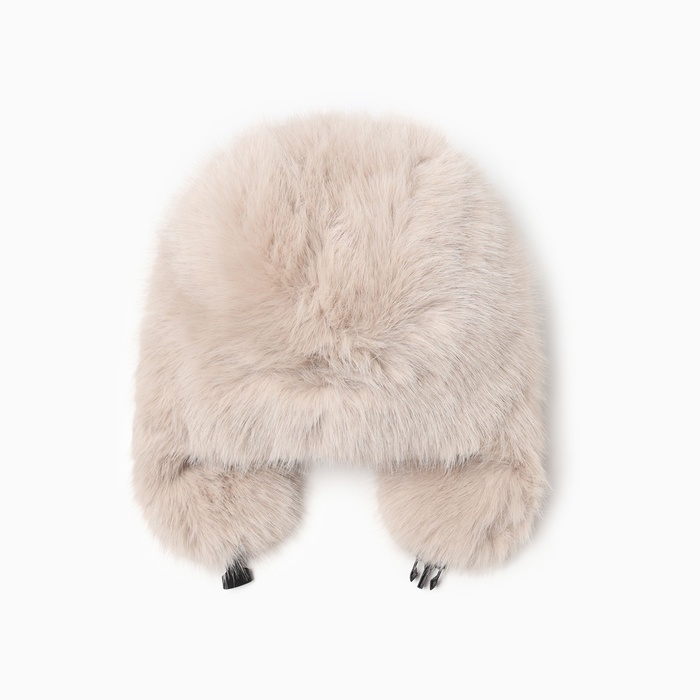 Шапка-ушанка женская MINAKU, цвет песочный, р-р 56-58