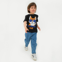 Футболка детская KAFTAN "Лучший сын" размер 32 (110-116), черный Футболка детская KAFTAN "Лучший сын" размер 32 (110-116), черный