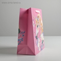 Пакет подарочный ламинированный вертикальный, упаковка, &laquo;Единорог&raquo;, ML 23 х 27 х 11,5 см