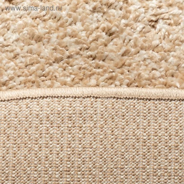 Ковёр Фризе &laquo;Шегги&raquo;, цвет меланж, овал 80х150 см