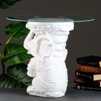 Стол светящийся "Слон сидя", 26,5×50×50 см, Стол светящийся "Слон сидя", 26,5×50×50 см,