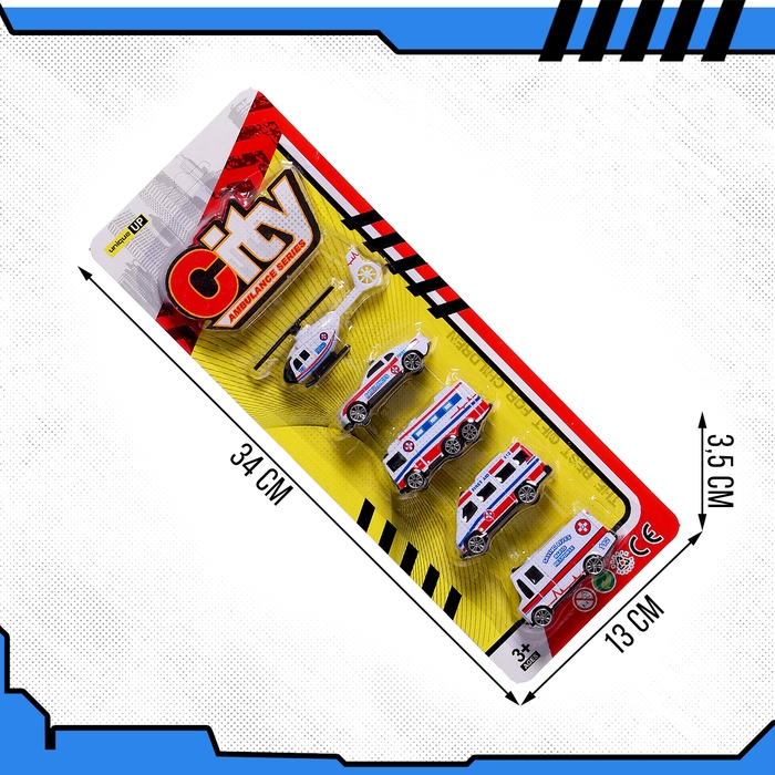 Набор машин &laquo;Скорая помощь&raquo;, 5 штук