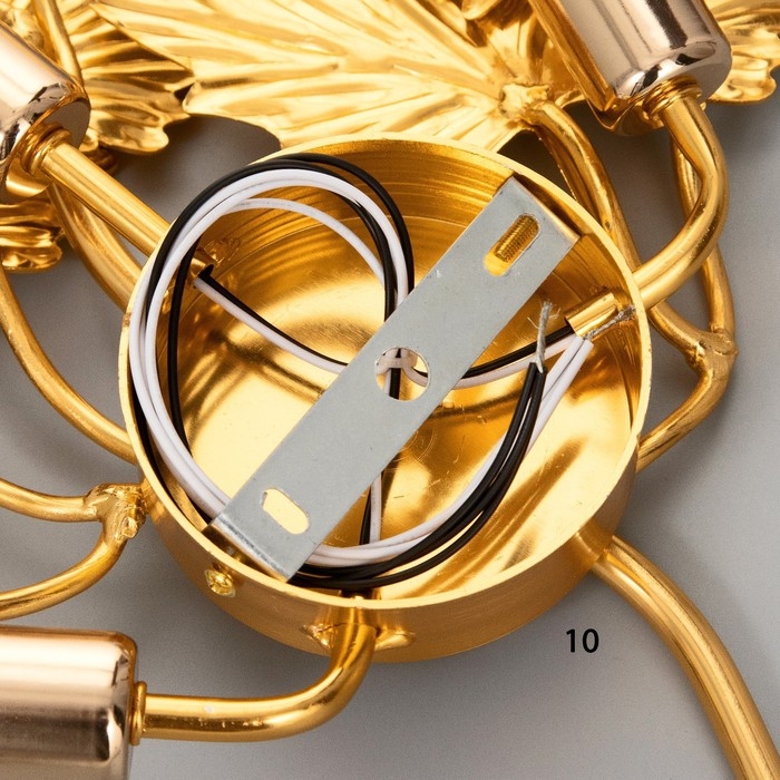 Бра Бра "Клен" 1хЕ14 40Вт золото 55х55х15 см