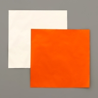 Фольга для конфет 10*10см 100шт., оранжевая Фольга для конфет 10*10см 100шт., оранжевая