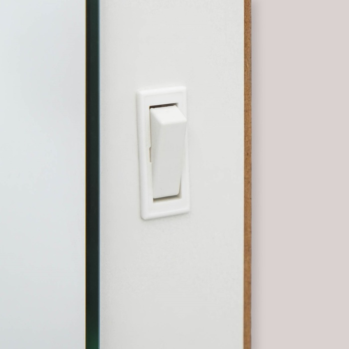 Зеркало, гримерное, настенное, 12 лампочек, 60×60 cм Зеркало, гримерное, настенное, 12 лампочек, 60×60 cм