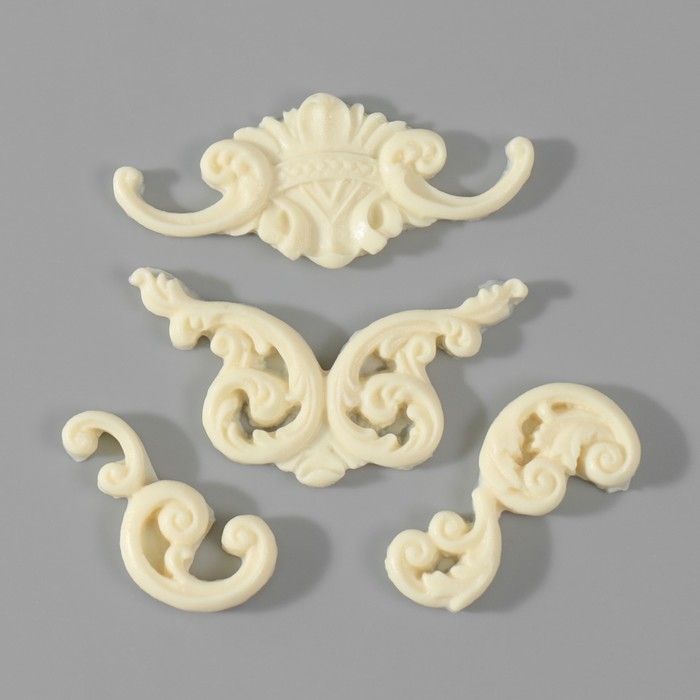 Молд силиконовый Молд силиконовый "Лепнина" от1,2х0,7 см до 5,3х2 см МИКС