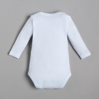 Боди с длинным рукавом Крошка Я "Happy winter", рост 68-74 см, цвет белый