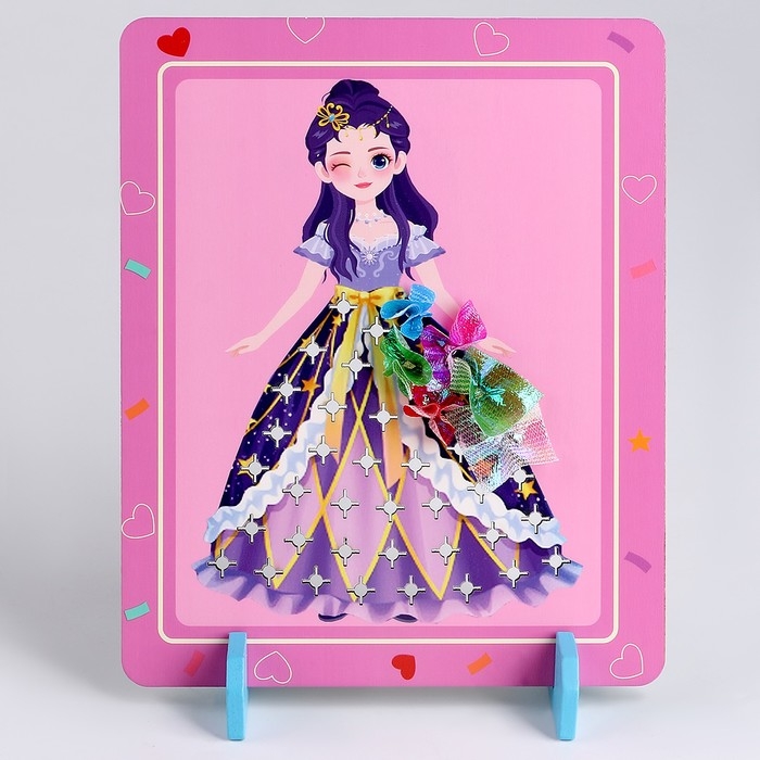 Развивающая игра &laquo;Платье для куклы&raquo; 18 &times; 20,5 &times; 4 см