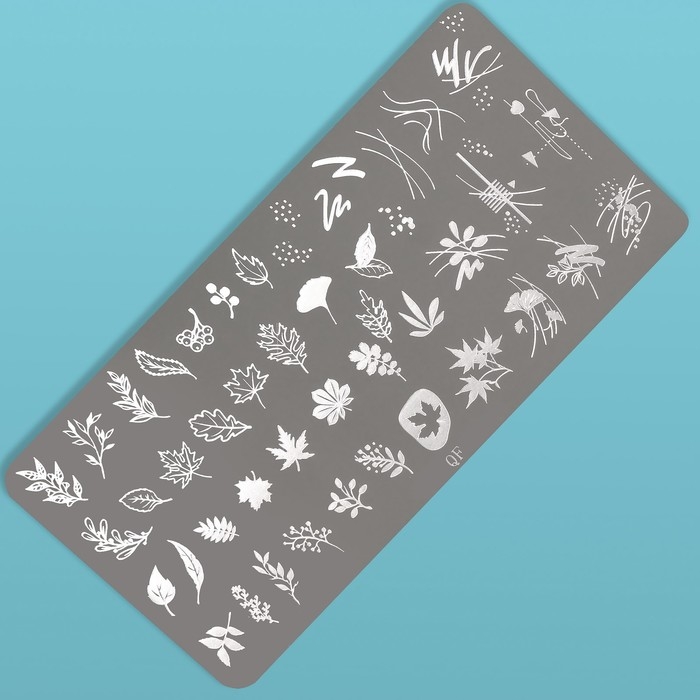 Диск для стемпинга металлический «Листья», 12 × 6 см Диск для стемпинга металлический «Листья», 12 × 6 см