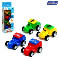 Набор машинок &laquo;Истории машинок&raquo;, в наборе 4 шт, МИКС