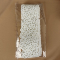 Кружево гипюровое, 78 мм &times; 11 &plusmn; 1 м, цвет айвори