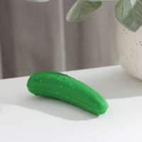 Пробка для бутылки Доляна &laquo;Огурчик&raquo;, 8,5&times;2,5&times;2,5см, цвет зелёный