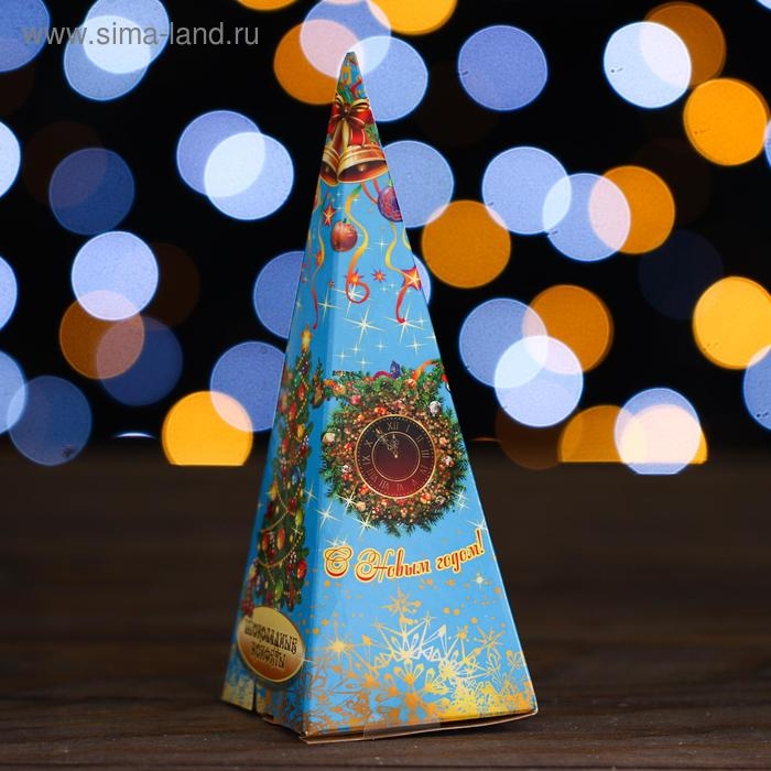 Новый год. Набор шоколадных конфет &laquo;Ёлочка&raquo;, голубая, 105 г