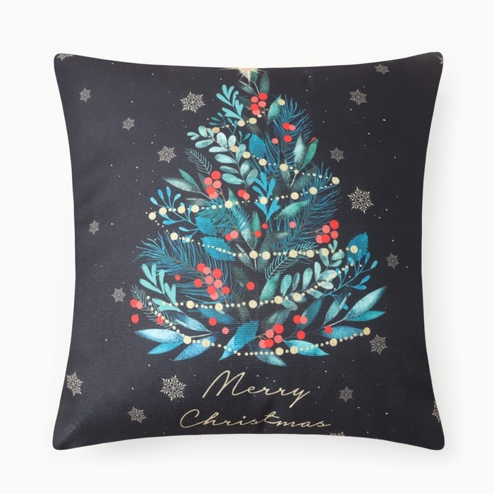 Подушка новогодняя Этель &laquo;Новогодний шар&raquo;, 40*40 см, 100% п/э, велюр