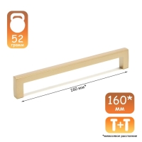 Ручка-скоба CAPPIO RSC026, м/о 160 мм, цвет темное золото Ручка-скоба CAPPIO RSC026, м/о 160 мм, цвет темное золото