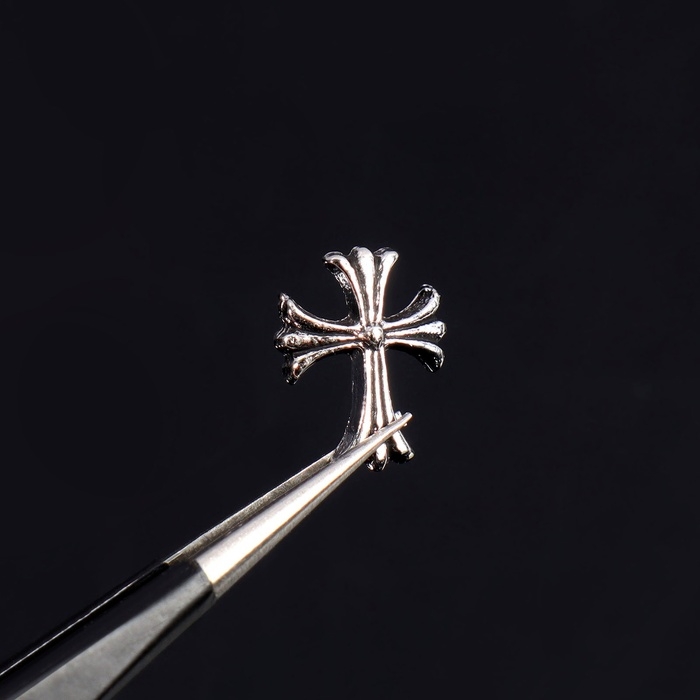 Фигурки для дизайна ногтей &laquo;Готика&raquo;, объёмные, металлические, цвет серебристый