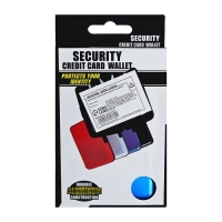 Визитница пластиковая, металлическая, с отделениями внутри, синяя Визитница пластиковая, металлическая, с отделениями внутри, синяя