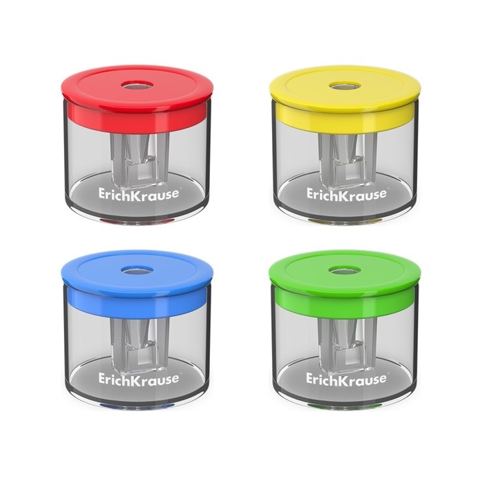 Точилка 1 отверстие ErichKrause S-Keg, с контейнером, цвет корпуса микс Точилка 1 отверстие ErichKrause S-Keg, с контейнером, цвет корпуса микс