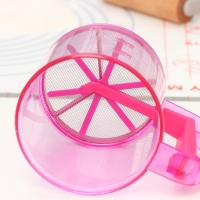 Просеиватель для муки Доляна, 250 мл, цвет розовый Просеиватель для муки Доляна, 250 мл, цвет розовый