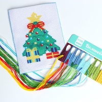 Вышивка крестиком на новый год &laquo;Ёлочка&raquo;, 14 х 10 см, новогодний набор для творчества