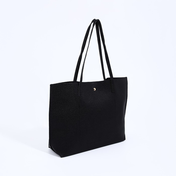 Сумка женская тоут на магните, цвет чёрный Сумка женская тоут на магните, цвет чёрный