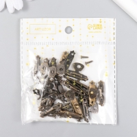 Замок металл для шкатулки бронза + гвозд. набор 10 шт 1,5х2,7 см Замок металл для шкатулки бронза + гвозд. набор 10 шт 1,5х2,7 см