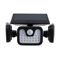 Светодиодный прожектор на солнечной батарее 20 Вт, выносная панель, 15 &times; 13 &times; 7 см, 6500К