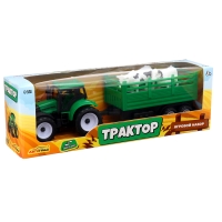 Трактор инерционный &laquo;Фермер&raquo;, с прицепом и животными