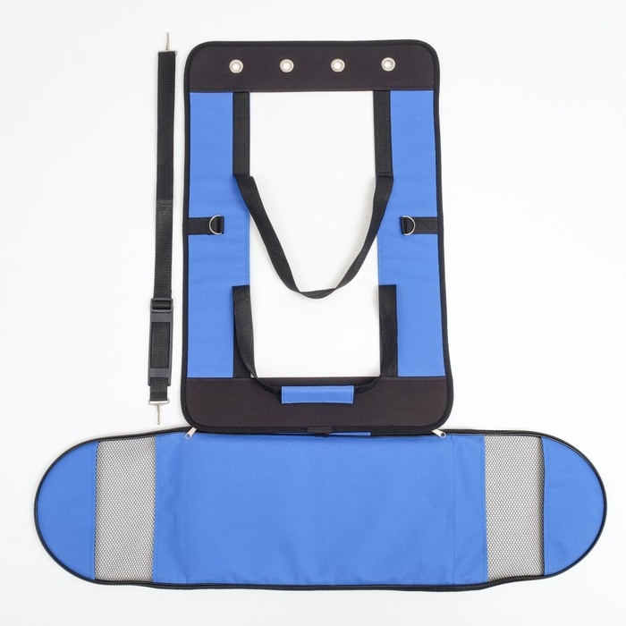 Сумка - переноска для животных "Панорамная", с окном, 46 х 28,5 х 30 см, синяя