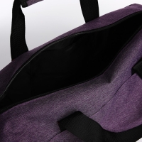 Сумка спортивная на молнии, боковой карман/сетка, регулируемый ремень, средний размер, цвет фиолетовый