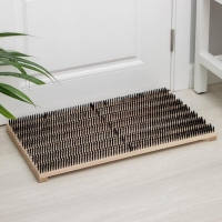 Щётка напольная для очистки обуви, 70&times;40&times;5,6 см, 1960 пучков, бук, синтетическое волокно