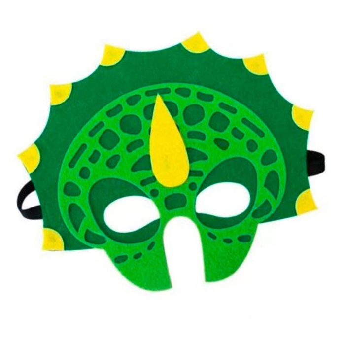 Маска карнавальная &laquo;Дракон зелено-желтый&raquo;, фетр