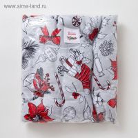 Сидушка на стул "Доляна" Новогоднее настроение 42х42х5 см, 100% хлопок, 164 г/м2 Сидушка на стул "Доляна" Новогоднее настроение 42х42х5 см, 100% хлопок, 164 г/м2