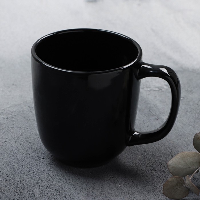 Кружка керамическая «Орнамент», 450 мл, цвет чёрный Кружка керамическая «Орнамент», 450 мл, цвет чёрный