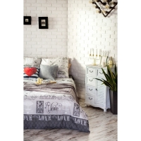 Постельное бельё "Этель" евро Love 200*217 см, 220*240 см, 70*70 см -2 шт, 100% хлопок, бязь 125 г/м2 Постельное бельё "Этель" евро Love 200*217 см, 220*240 см, 70*70 см -2 шт, 100% хлопок, бязь 125 г/м2