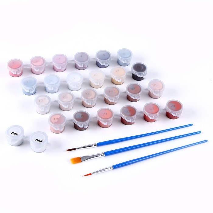 Картина по номерам на новый год на холсте с подрамником «Девушка под снегом», 40 × 50 см Картина по номерам на новый год на холсте с подрамником «Девушка под снегом», 40 × 50 см