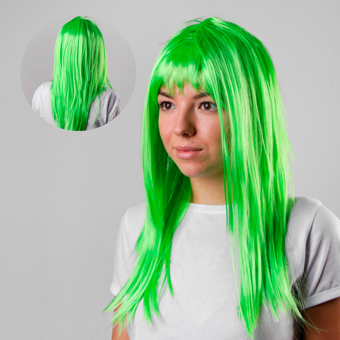 Карнавальный парик &laquo;Красотка&raquo;, цвет зелёный