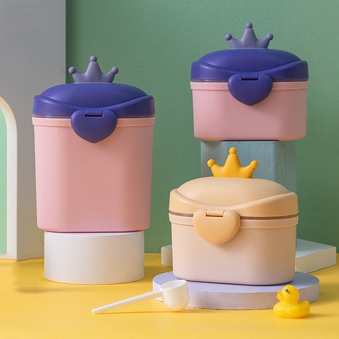 Контейнер для хранения детского питания &laquo;Корона&raquo;, 400 мл., малый, цвет розовый