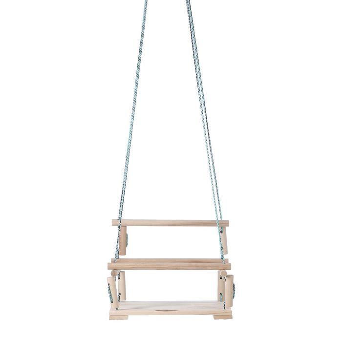 Подвесное кресло деревянное, сиденье 30&times;40см