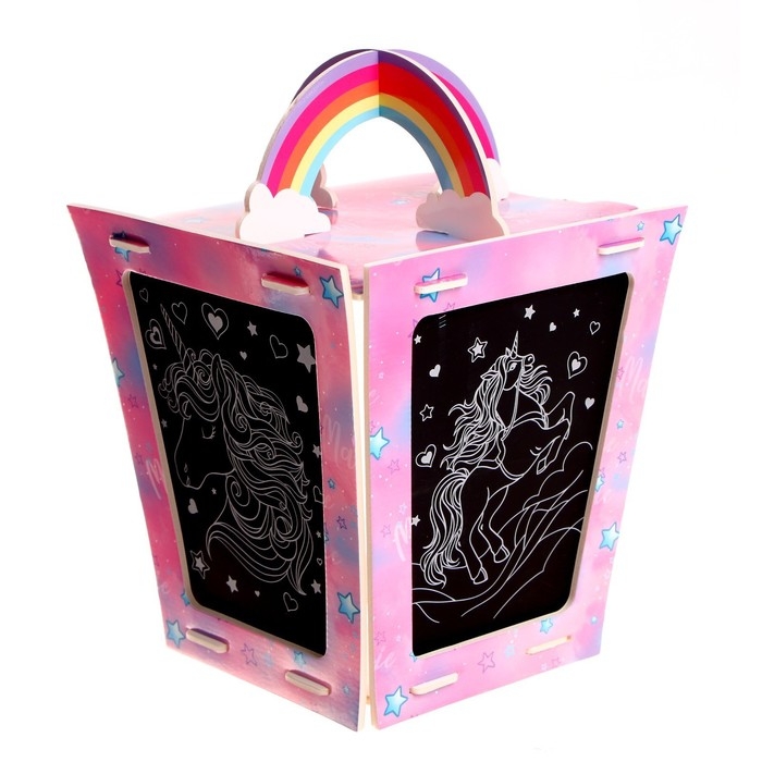 Набор для творчества «Создай ночник с гравюрой. Единорог», 3Д конструктор, голографическая гравюра, 3+ Набор для творчества «Создай ночник с гравюрой. Единорог», 3Д конструктор, голографическая гравюра, 3+