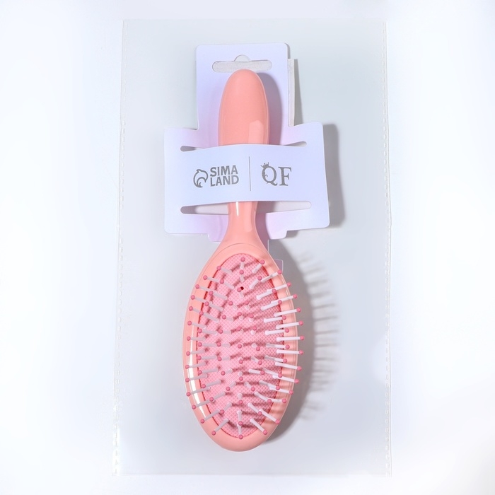 Расчёска массажная, 5,5 × 19 см, цвет розовый Расчёска массажная, 5,5 × 19 см, цвет розовый