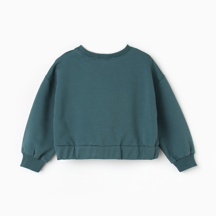 Комплект для девочки (свитшот, брюки), цвет тёмно-зелёный, рост 116 см Комплект для девочки (свитшот, брюки), цвет тёмно-зелёный, рост 116 см