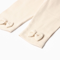 Комплект для девочки (лонгслив/брюки), цвет бежевый, рост 80 см