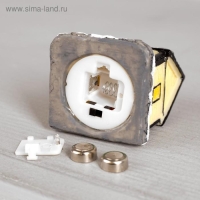 Светодиодная фигура &laquo;Зимний домик&raquo;, керамика, батарейки AG13х2 (в комплекте), свечение тёплое белое