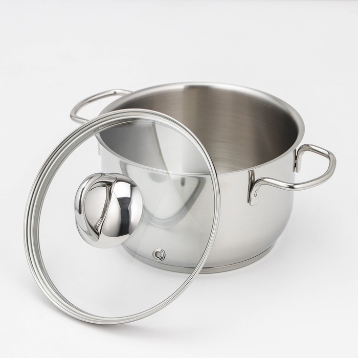 Набор посуды &laquo;Классика-прима&raquo;, 5 предметов: 4 кастрюли 1 л, 1,75 л, 3 л,5 л, сковорода 1 л, капсульное дно, индукция