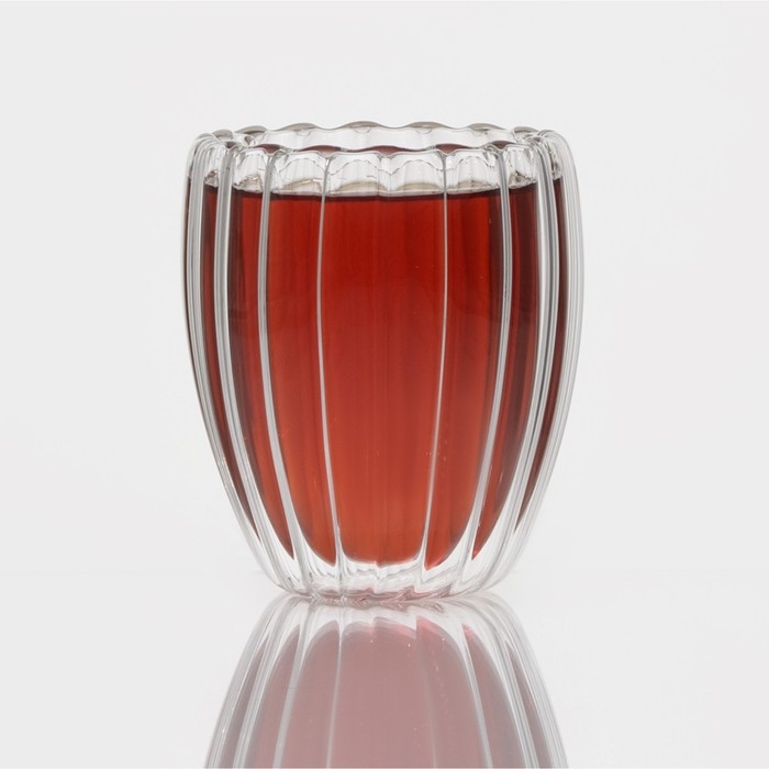 Стакан стеклянный с двойными стенками &laquo;Риба&raquo;, 350 мл