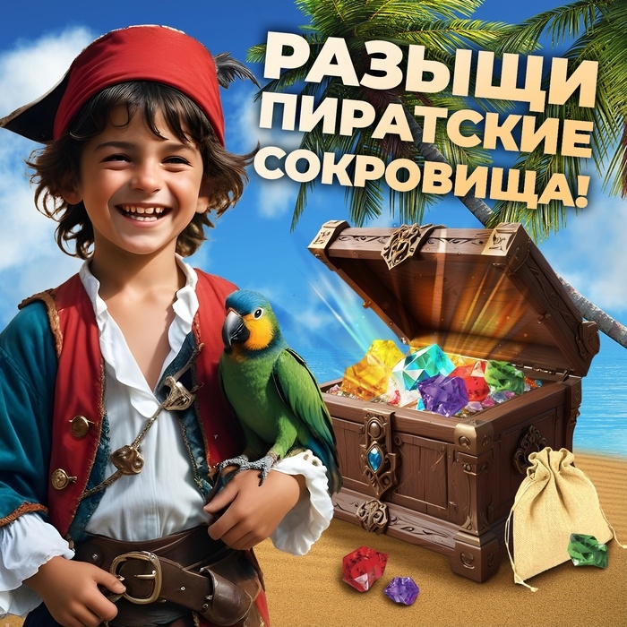 Настольная игра для детей на логику &laquo;В поисках пирата&raquo;, 2-6 игроков, 7+